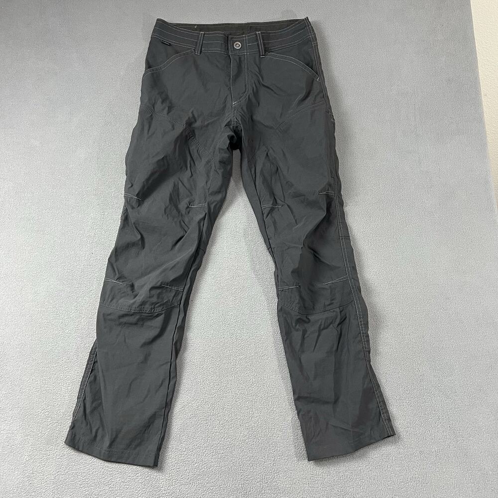 Kuhl Renegade Pants Men’s 30x30 Gray Performance Cargo Nylon Stretch Outdoors